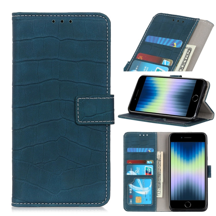 Crocodile Texture Horizontal Flip Leather Case with Holder & Card Slots & Wallet, For iPhone SE 2022 / SE 2020, For Galaxy A51 5G, For Galaxy A71 5G - HoMEdemic™ 