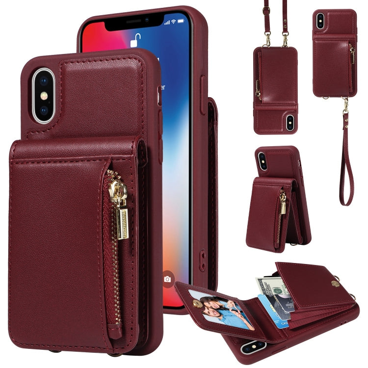 Crossbody Lanyard Zipper Wallet Leather Phone Case, For iPhone 11 Pro, For iPhone X / XS, For iPhone XR, For iPhone XS Max - HoMEdemic™ 