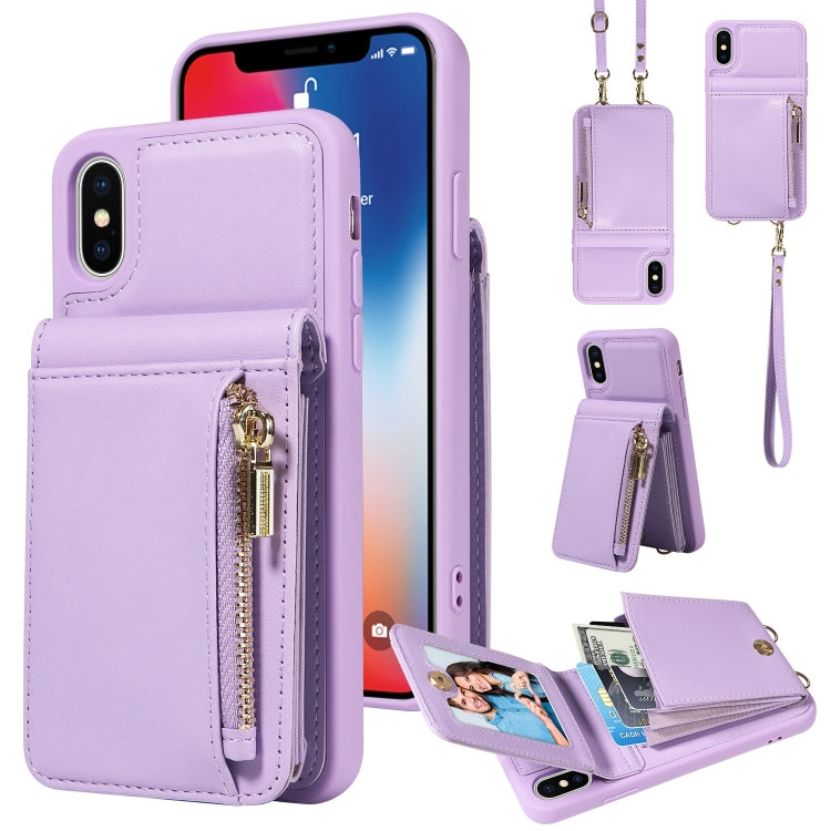 Crossbody Lanyard Zipper Wallet Leather Phone Case, For iPhone 11 Pro, For iPhone X / XS, For iPhone XR, For iPhone XS Max - HoMEdemic™ 