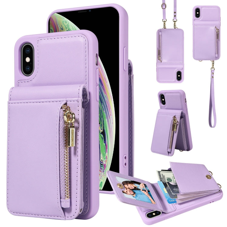 Crossbody Lanyard Zipper Wallet Leather Phone Case, For iPhone 11 Pro, For iPhone X / XS, For iPhone XR, For iPhone XS Max - HoMEdemic™ 