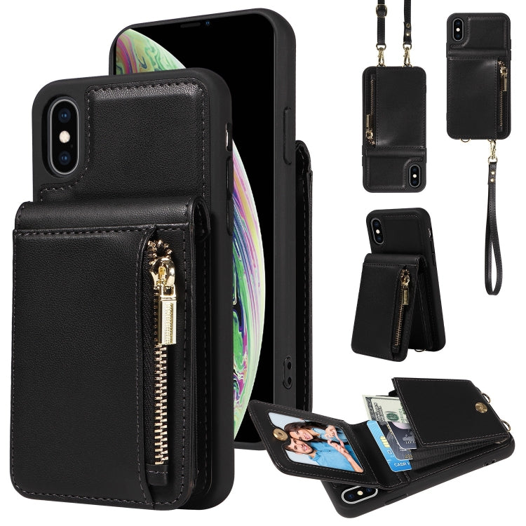 Crossbody Lanyard Zipper Wallet Leather Phone Case, For iPhone 11 Pro, For iPhone X / XS, For iPhone XR, For iPhone XS Max - HoMEdemic™ 