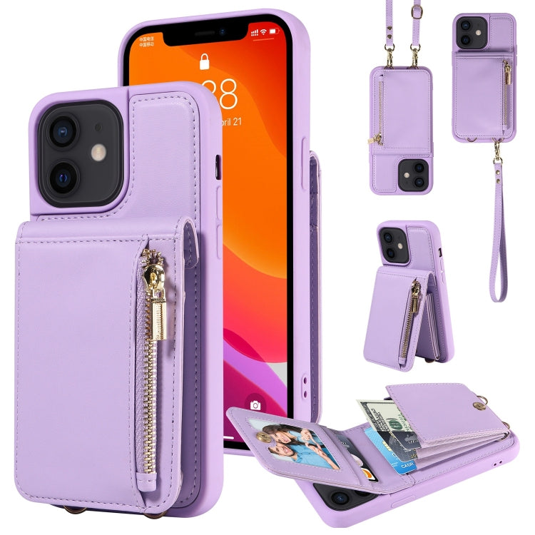 Crossbody Lanyard Zipper Wallet Leather Phone Case, For iPhone 12 / 12 Pro, For iPhone 12 Pro Max, For iPhone 11 Pro Max, For iPhone 11 - HoMEdemic™ 