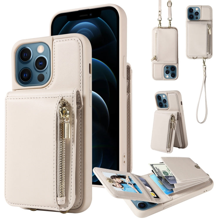 Crossbody Lanyard Zipper Wallet Leather Phone Case, For iPhone 12 / 12 Pro, For iPhone 12 Pro Max, For iPhone 11 Pro Max, For iPhone 11 - HoMEdemic™ 