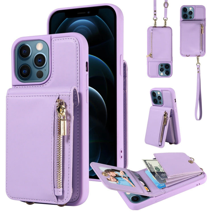 Crossbody Lanyard Zipper Wallet Leather Phone Case, For iPhone 12 / 12 Pro, For iPhone 12 Pro Max, For iPhone 11 Pro Max, For iPhone 11 - HoMEdemic™ 