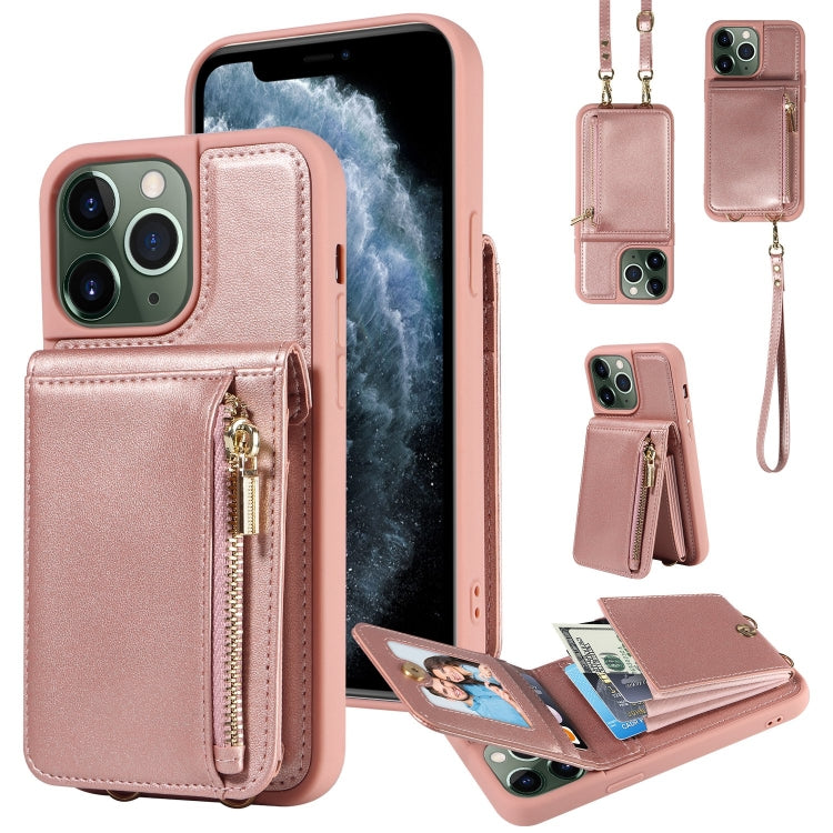 Crossbody Lanyard Zipper Wallet Leather Phone Case, For iPhone 12 / 12 Pro, For iPhone 12 Pro Max, For iPhone 11 Pro Max, For iPhone 11 - HoMEdemic™ 