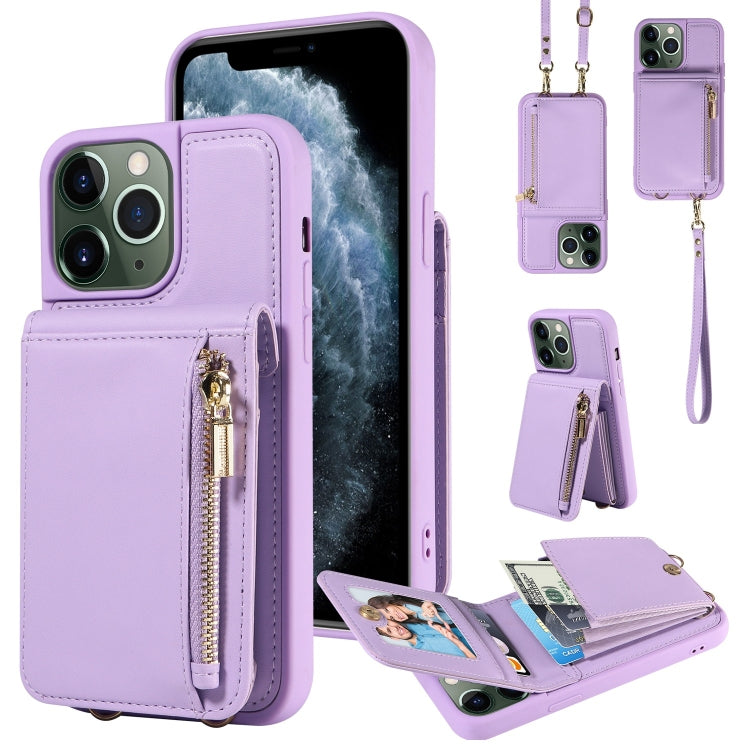 Crossbody Lanyard Zipper Wallet Leather Phone Case, For iPhone 12 / 12 Pro, For iPhone 12 Pro Max, For iPhone 11 Pro Max, For iPhone 11 - HoMEdemic™ 