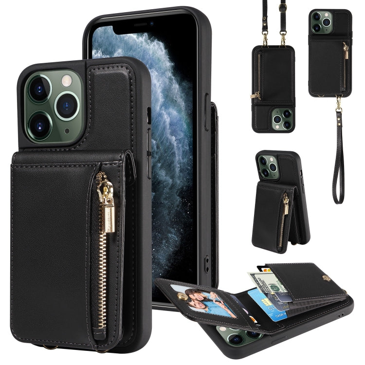 Crossbody Lanyard Zipper Wallet Leather Phone Case, For iPhone 12 / 12 Pro, For iPhone 12 Pro Max, For iPhone 11 Pro Max, For iPhone 11 - HoMEdemic™ 