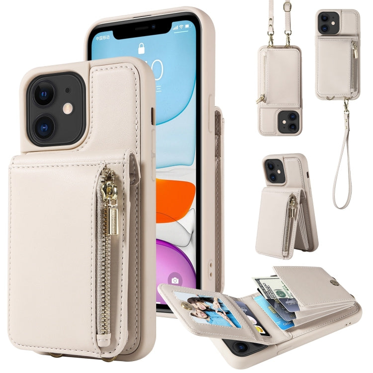 Crossbody Lanyard Zipper Wallet Leather Phone Case, For iPhone 12 / 12 Pro, For iPhone 12 Pro Max, For iPhone 11 Pro Max, For iPhone 11 - HoMEdemic™ 