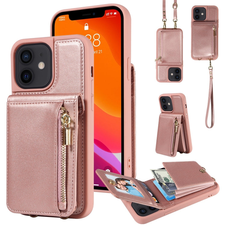 Crossbody Lanyard Zipper Wallet Leather Phone Case, For iPhone 12 / 12 Pro, For iPhone 12 Pro Max, For iPhone 11 Pro Max, For iPhone 11 - HoMEdemic™ 