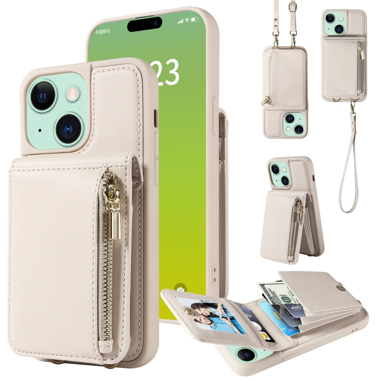 Crossbody Lanyard Zipper Wallet Leather Phone Case, For iPhone 15 Pro Max, For iPhone 15 Pro, For iPhone 15 Plus, For iPhone 15 - HoMEdemic™ 