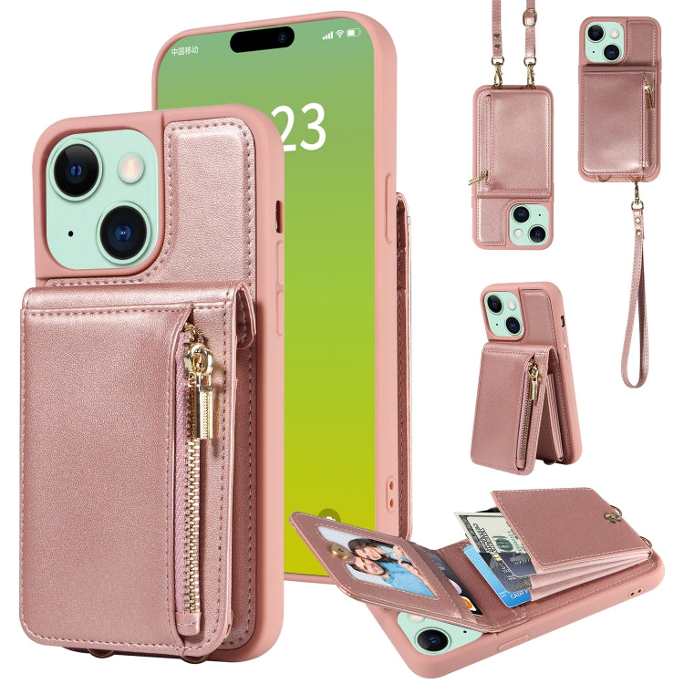 Crossbody Lanyard Zipper Wallet Leather Phone Case, For iPhone 15 Pro Max, For iPhone 15 Pro, For iPhone 15 Plus, For iPhone 15 - HoMEdemic™ 