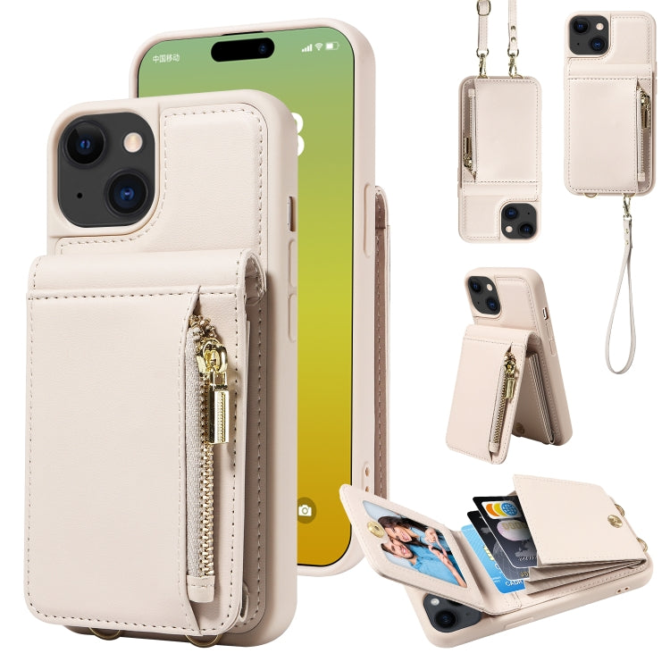 Crossbody Lanyard Zipper Wallet Leather Phone Case, For iPhone 15 Pro Max, For iPhone 15 Pro, For iPhone 15 Plus, For iPhone 15 - HoMEdemic™ 