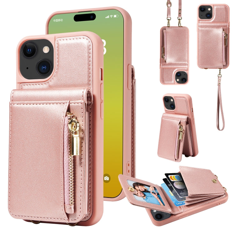 Crossbody Lanyard Zipper Wallet Leather Phone Case, For iPhone 15 Pro Max, For iPhone 15 Pro, For iPhone 15 Plus, For iPhone 15 - HoMEdemic™ 