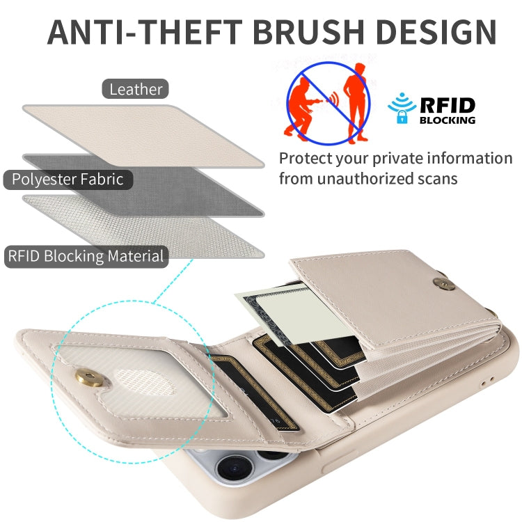 Crossbody Lanyard Zipper Wallet Leather Phone Case, For iPhone 16 Pro Max, For iPhone 16 Pro, For iPhone 16 Plus, For iPhone 16 - HoMEdemic™ 