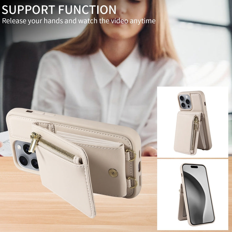 Crossbody Lanyard Zipper Wallet Leather Phone Case, For iPhone 16 Pro Max, For iPhone 16 Pro, For iPhone 16 Plus, For iPhone 16 - HoMEdemic™ 
