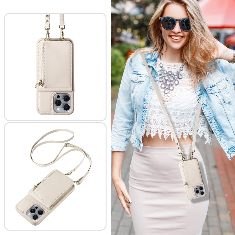 Crossbody Lanyard Zipper Wallet Leather Phone Case, For iPhone 16 Pro Max, For iPhone 16 Pro, For iPhone 16 Plus, For iPhone 16 - HoMEdemic™ 