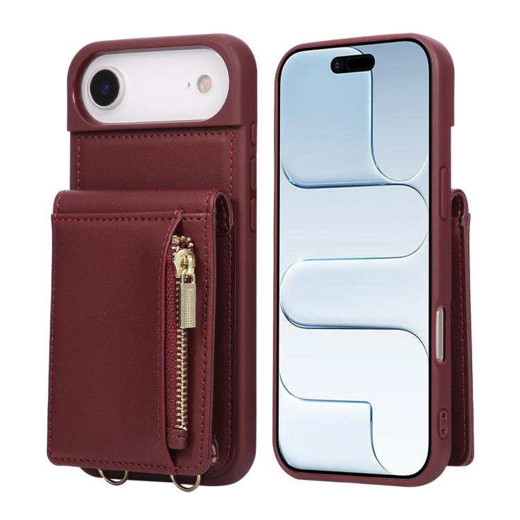 Crossbody Lanyard Zipper Wallet Leather Phone Case, For iPhone 17 Pro Max, For iPhone 17 Pro, For iPhone 17, For iPhone Air - HoMEdemic™ 