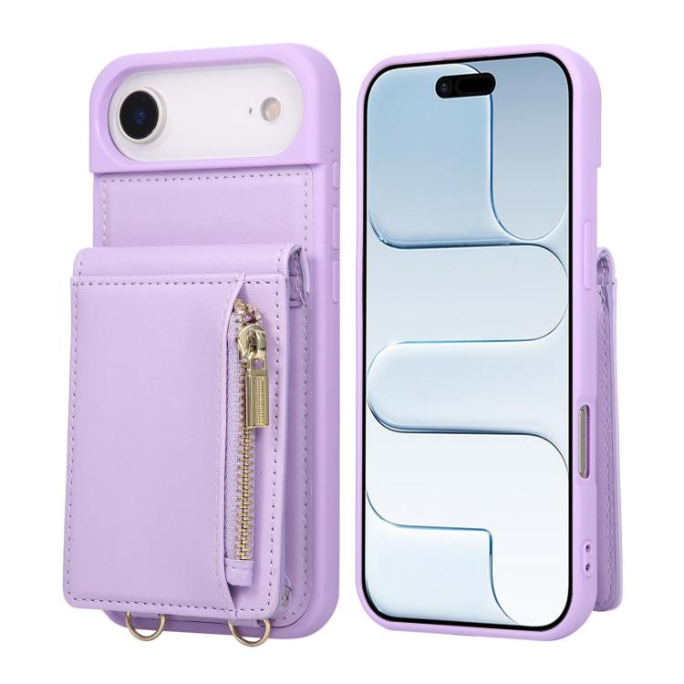 Crossbody Lanyard Zipper Wallet Leather Phone Case, For iPhone 17 Pro Max, For iPhone 17 Pro, For iPhone 17, For iPhone Air - HoMEdemic™ 