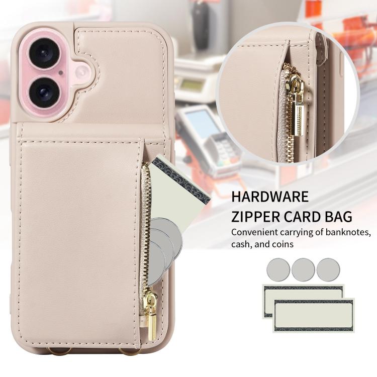 Crossbody Lanyard Zipper Wallet Leather Phone Case, For iPhone 18 / 17, For iPhone 18 Pro / 17 Pro, For iPhone 18 Pro Max / 17 Pro Max, For iPhone Air - HoMEdemic™
