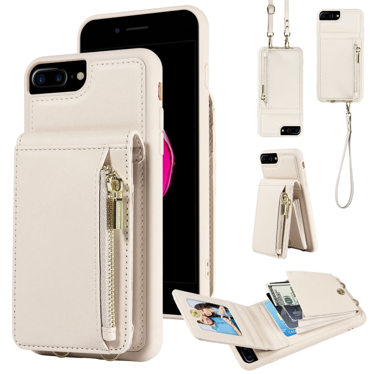 Crossbody Lanyard Zipper Wallet Leather Phone Case, For iPhone 7 Plus / 8 Plus - HoMEdemic™ 