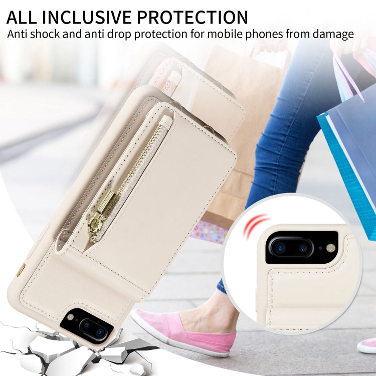 Crossbody Lanyard Zipper Wallet Leather Phone Case, For iPhone 7 Plus / 8 Plus - HoMEdemic™ 