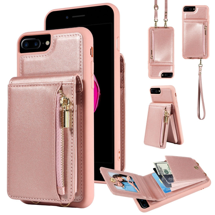 Crossbody Lanyard Zipper Wallet Leather Phone Case, For iPhone 7 Plus / 8 Plus - HoMEdemic™ 