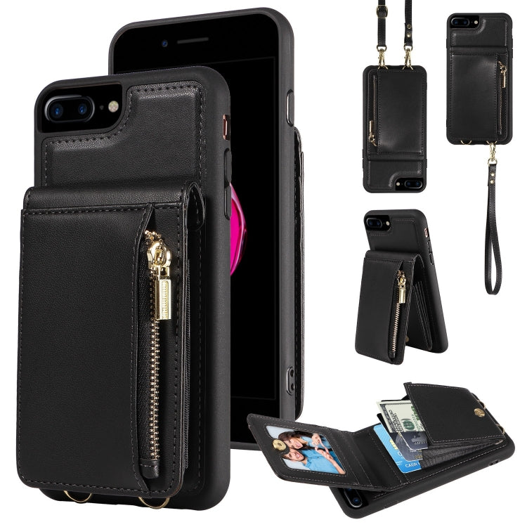 Crossbody Lanyard Zipper Wallet Leather Phone Case, For iPhone 7 Plus / 8 Plus - HoMEdemic™ 