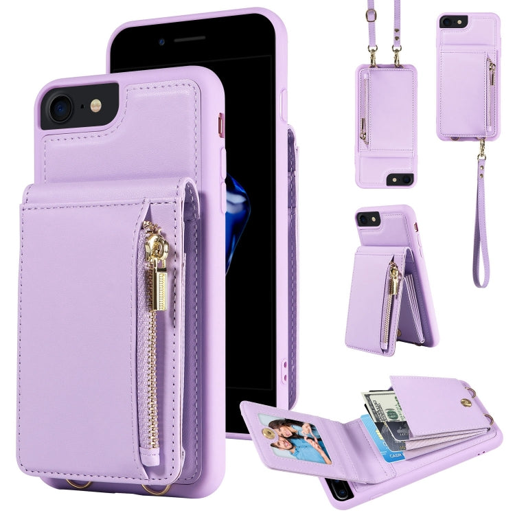 Crossbody Lanyard Zipper Wallet Leather Phone Case, For iPhone SE 2022/ 7 / 8, For iPhone 13 Pro Max, For iPhone 13 Pro, For iPhone 13 - HoMEdemic™ 