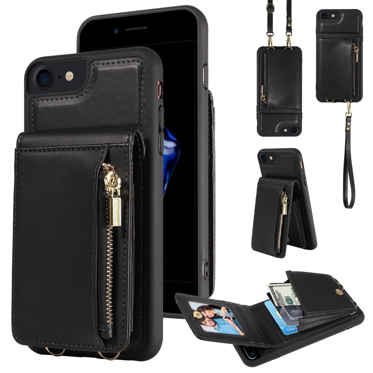 Crossbody Lanyard Zipper Wallet Leather Phone Case, For iPhone SE 2022/ 7 / 8, For iPhone 13 Pro Max, For iPhone 13 Pro, For iPhone 13 - HoMEdemic™ 