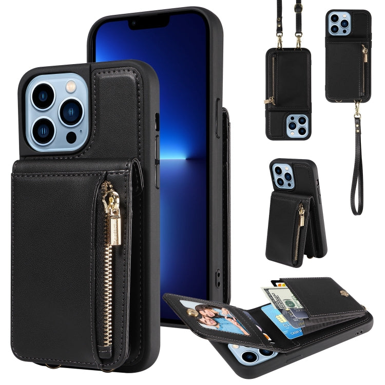 Crossbody Lanyard Zipper Wallet Leather Phone Case, For iPhone SE 2022/ 7 / 8, For iPhone 13 Pro Max, For iPhone 13 Pro, For iPhone 13 - HoMEdemic™ 
