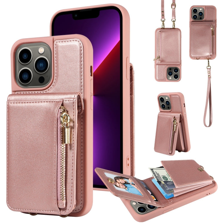 Crossbody Lanyard Zipper Wallet Leather Phone Case, For iPhone SE 2022/ 7 / 8, For iPhone 13 Pro Max, For iPhone 13 Pro, For iPhone 13 - HoMEdemic™ 