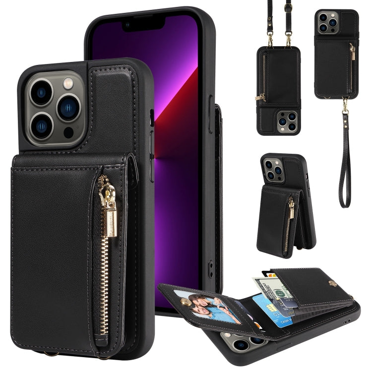 Crossbody Lanyard Zipper Wallet Leather Phone Case, For iPhone SE 2022/ 7 / 8, For iPhone 13 Pro Max, For iPhone 13 Pro, For iPhone 13 - HoMEdemic™ 