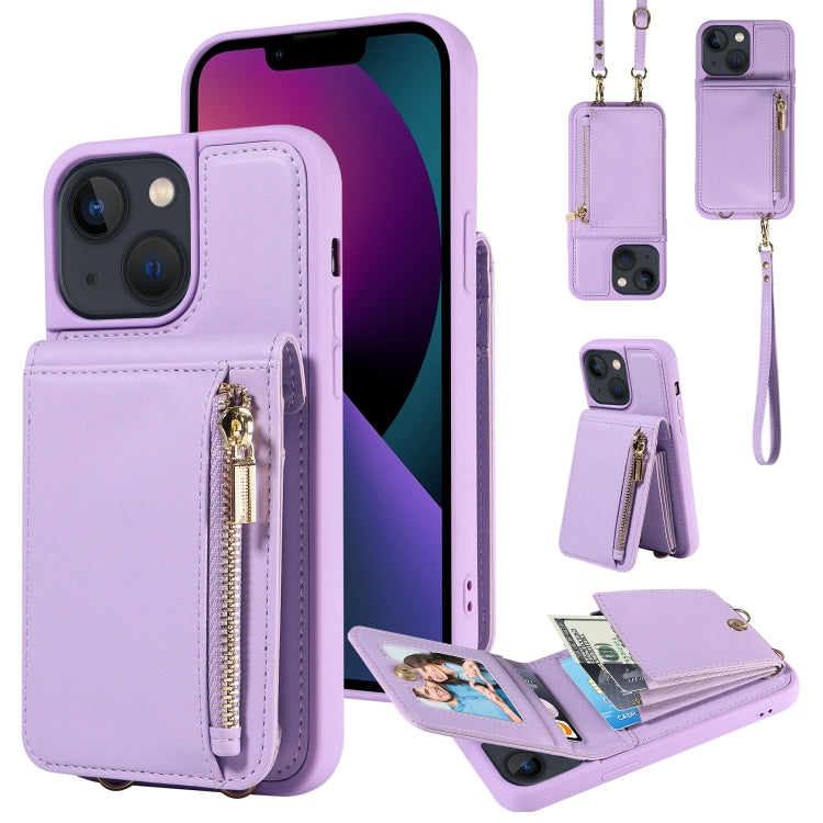 Crossbody Lanyard Zipper Wallet Leather Phone Case, For iPhone SE 2022/ 7 / 8, For iPhone 13 Pro Max, For iPhone 13 Pro, For iPhone 13 - HoMEdemic™ 