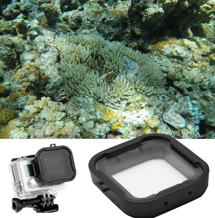 Cube Snap-on Dive Housing Lens 6 Lines Star Filter for GoPro HERO4 /3+ - HoMEdemic™ 