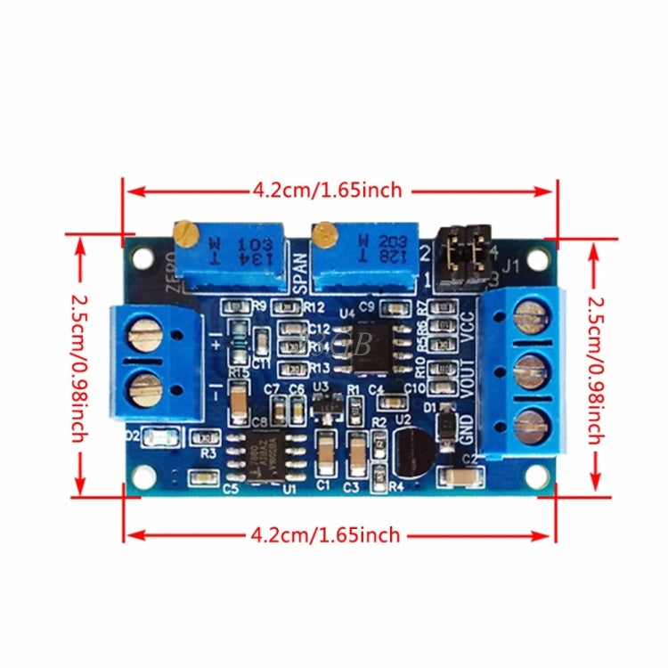 Current to Voltage Module 0 / 4-20mA to 0-3.3V5V10V Voltage Transmitter Signal Conversion Conditioning Adapter - HoMEdemic™ 