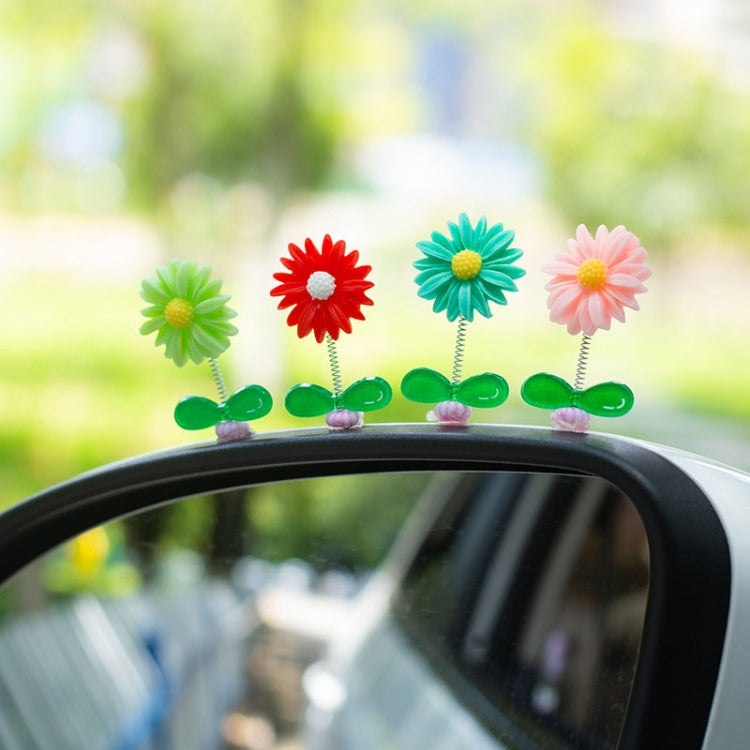 Cute Small Daisy Car Ornament Car Dashboard Shaking Decoration(Yellow) - HoMEdemic™ 