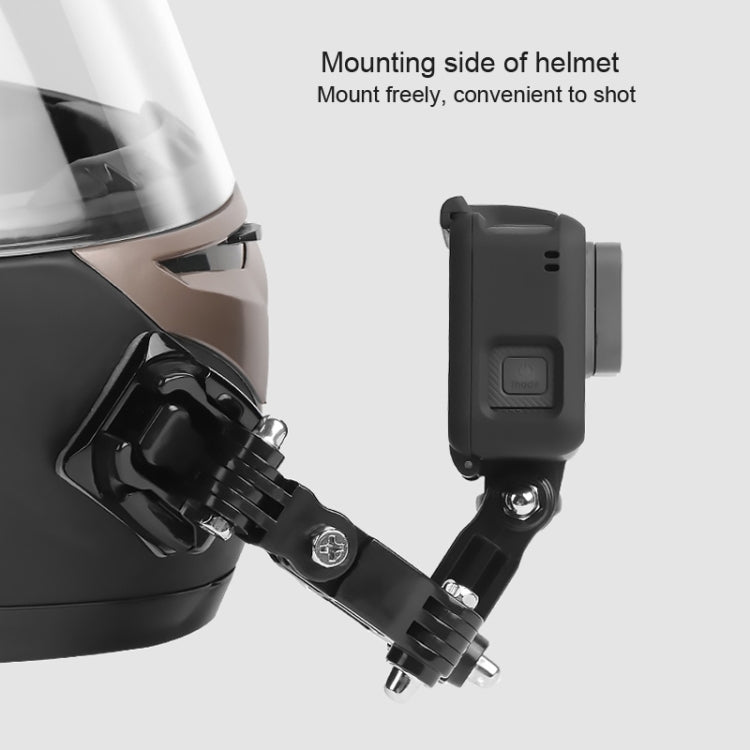 Cycling Helmet Adhesive Multi-Joint Arm Fixed Mount Set with J-Hook Buckle Mount & Screw for GoPro, Insta360, DJI and Other Action Cameras, Cycling Helmet Kit - HoMEdemic™ 