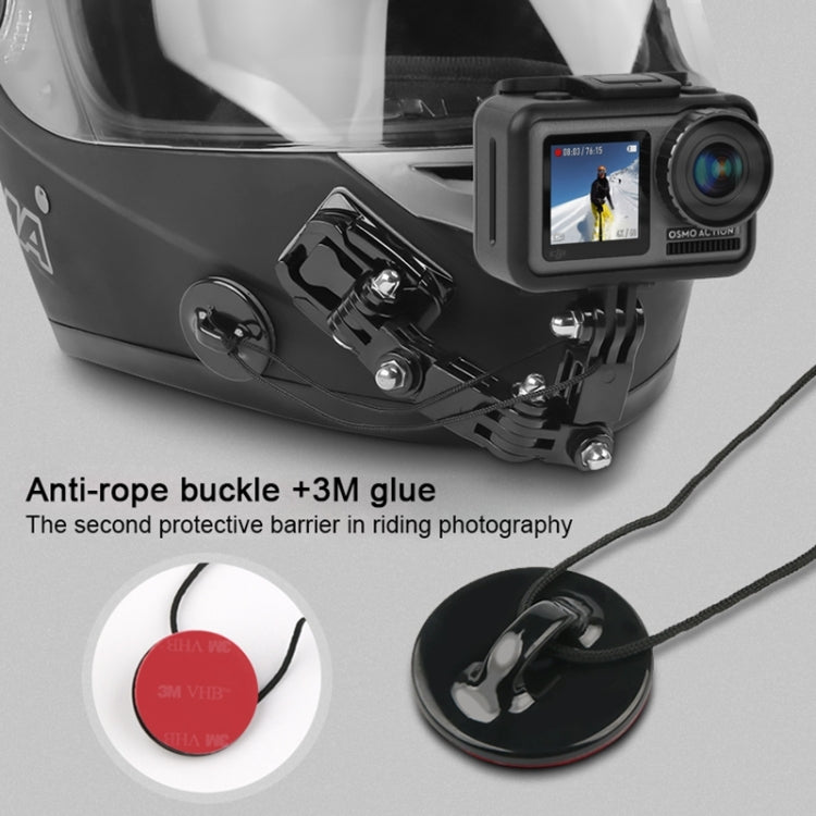 Cycling Helmet Adhesive Multi-Joint Arm Fixed Mount Set with J-Hook Buckle Mount & Screw for GoPro, Insta360, DJI and Other Action Cameras, Cycling Helmet Kit - HoMEdemic™ 