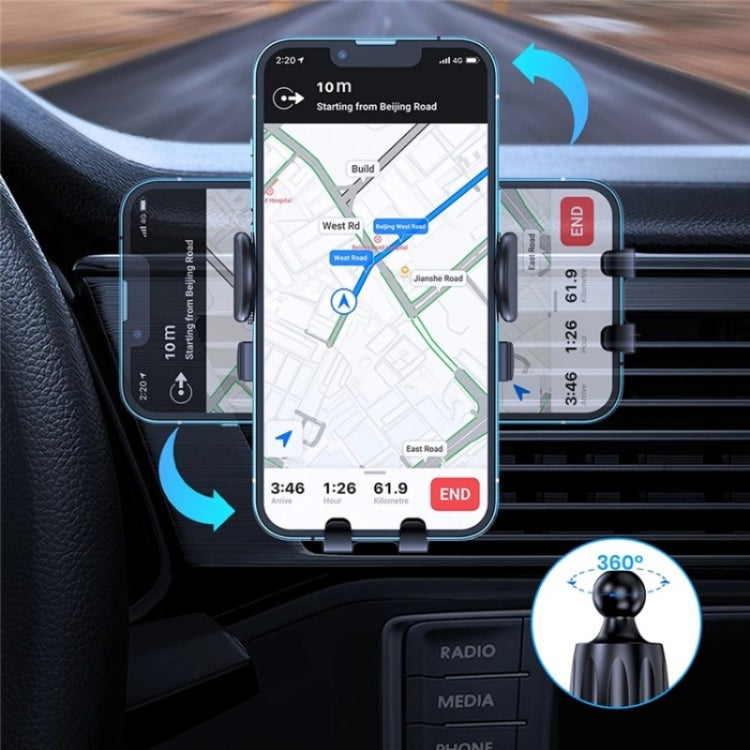D23+CF Car Air Conditioning Outlet Navigation Mobile Phone Rotation Holder - HoMEdemic™ 