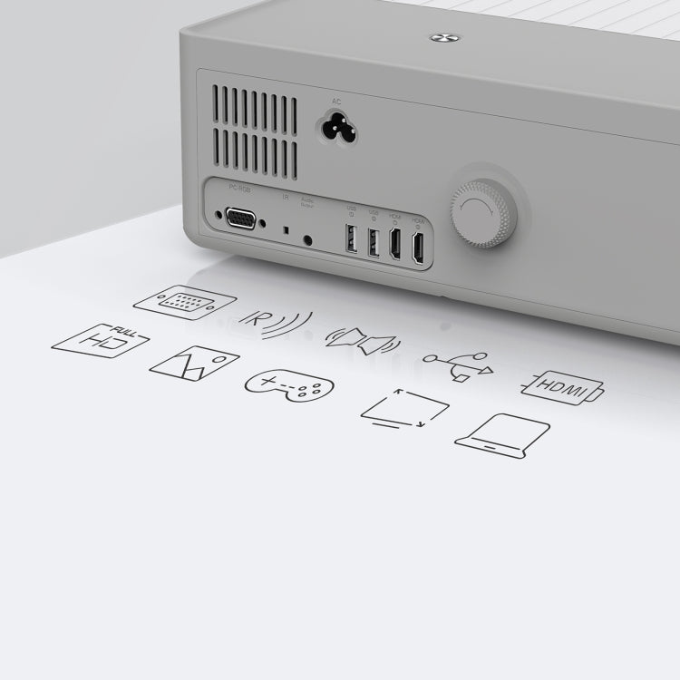 D4000 1080P HD Home Portable LED Projector WiFi Same Screen Version(EU Plug) - HoMEdemic™ 