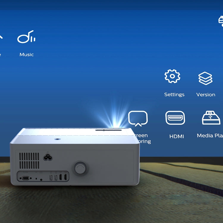 D4000 Android 9.0 1080P HD Home Portable LED Projector(AU Plug) - HoMEdemic™ 