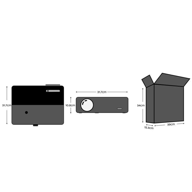 D4000 Android 9.0 1080P HD Home Portable LED Projector(AU Plug) - HoMEdemic™ 