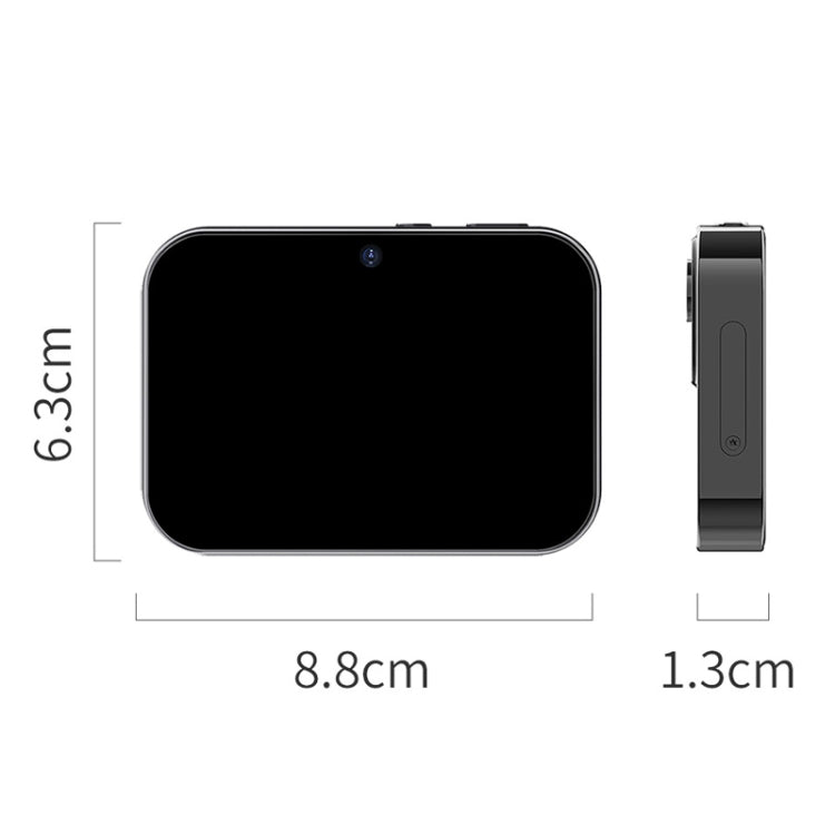 D6 CCD HD Digital Camera Movie Music Smart Camera Touch Screen Student Card Video Recorder, Excluding Memory(White) - HoMEdemic™ 