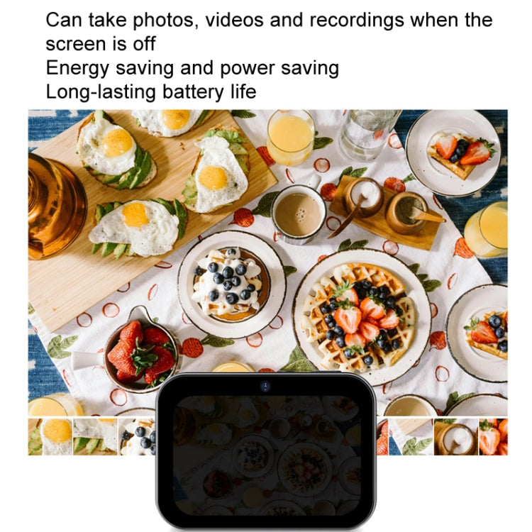 D6 CCD HD Digital Camera Movie Music Smart Camera Touch Screen Student Card Video Recorder, Excluding Memory(White) - HoMEdemic™ 