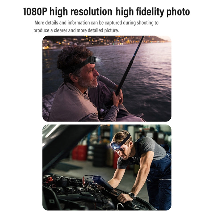 D8 1080P Head-mounted LED Motion Sensor Video Recording Lighting Camera - HoMEdemic™ 