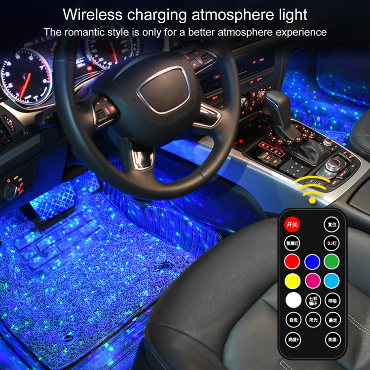 D88-S LED Smart Sensor Wireless Car USB Rechargeable Gypsophila Music Atmosphere Light, D88-S - HoMEdemic™ 