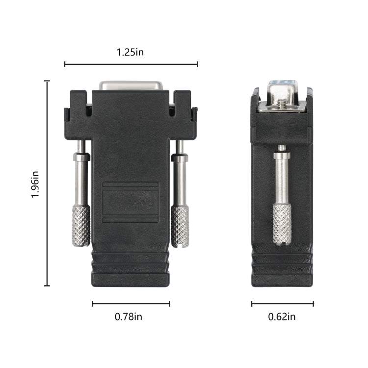 DB15 VGA Female to RJ45 8P Female Adapter(Black) - HoMEdemic™ 
