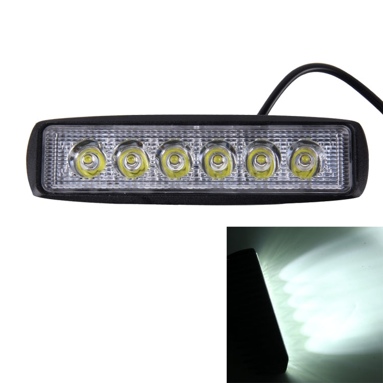 DC 10-30V 18W 1500LM 6500K Waterproof Vehicle Car Boat Marine External Work Lights Emergency Lights 30 Degrees Adjustable Spot Light LED Car Bulbs with 6 Intense Wafer LED Lights, Spot Light+18W 1500LM+6500K - HoMEdemic™ 