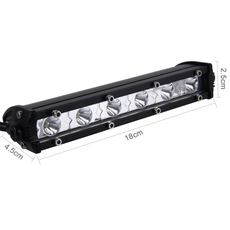 DC 10-30V 18W 2300LM 6500K Waterproof Vehicle Car Boat Marine External Work Lights Emergency Lights 30 Degrees Adjustable Spot Light LED Car Bulbs with 6 Intense CREE LED Lights, Spot Light+18W - HoMEdemic™ 