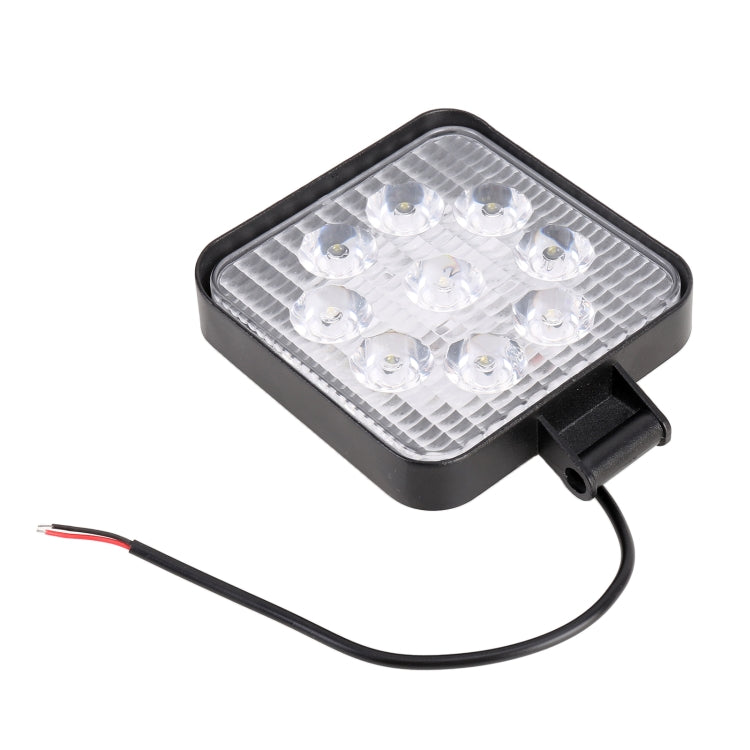 DC 10-30V 27W 2500LM 6000K Waterproof Vehicle Car Boat Marine External Work Lights Emergency Lights 30 Degrees Adjustable Spot Light LED Car Bulbs with 9 Intense Wafer LED Lights, Spot Light+27W - HoMEdemic™ 